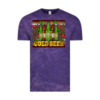 Cloud Purple cold beer with beer bottles Vintage Tee - AdoDesignShop