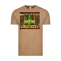 Vintage Coffee cold beer with beer bottles Vintage Tee - AdoDesignShop
