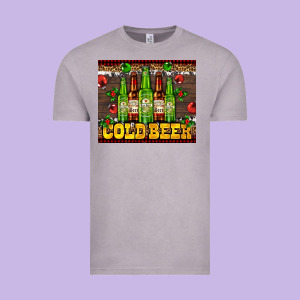 Cold Beer With Beer Bottles Vintage Tee Designed By Adodesignshop