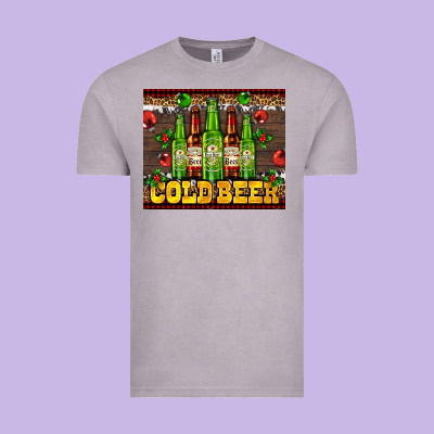 Cold Beer With Beer Bottles Vintage Tee Designed By Adodesignshop
