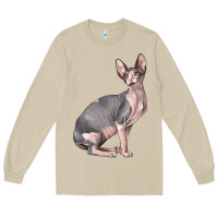 Mushroom Sphynx Cat Long Sleeve Tee - LillyAllenDesigns