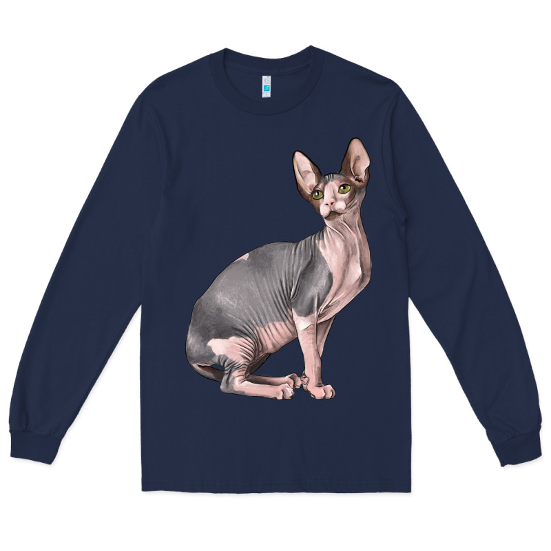Sphynx Cat Long Sleeve Tee by LillyAllenDesigns | Teevron