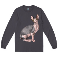 Smoke Sphynx Cat Long Sleeve Tee - LillyAllenDesigns