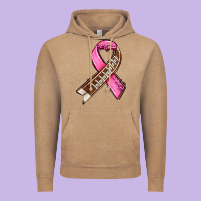 Breast Cancer Sport Ribbons Vintage Hoodie Designed By Adodesignshop