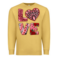 Antique Gold love with pink gemstone Premium Sweatshirt - RanaPortraitStore