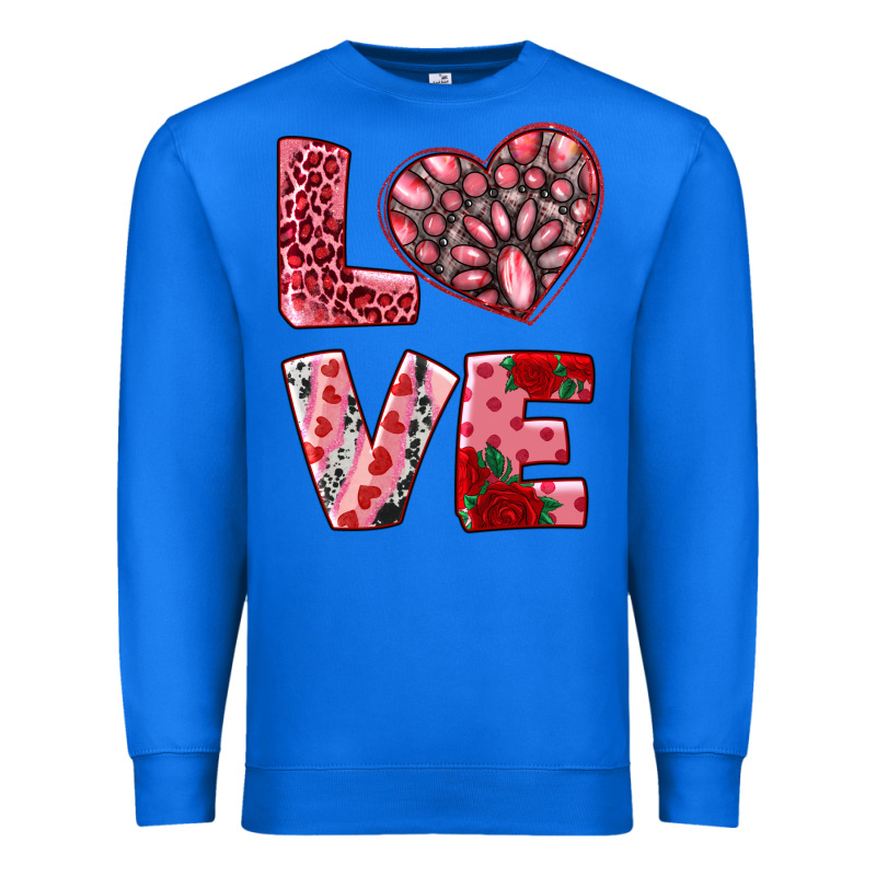 Love With Pink Gemstone Premium Sweatshirt by RanaPortraitStore | Teevron