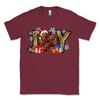 Burgundy festive joy Classic Tee - CowhideDigitalArt