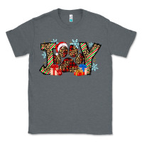 Charcoal Heather festive joy Classic Tee - CowhideDigitalArt