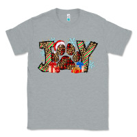 Heather Grey festive joy Classic Tee - CowhideDigitalArt