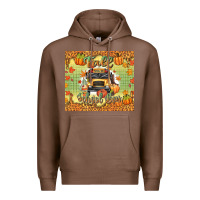 Chestnut fall school bus Premium Hoodie - texasbilliewilder