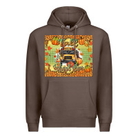 Coffee fall school bus Premium Hoodie - texasbilliewilder