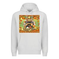 Dove Grey fall school bus Premium Hoodie - texasbilliewilder