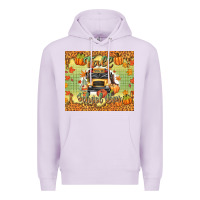 Lilac fall school bus Premium Hoodie - texasbilliewilder
