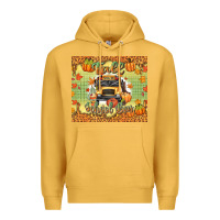 Mustard fall school bus Premium Hoodie - texasbilliewilder