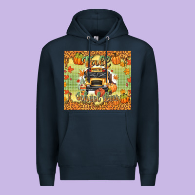 Fall School Bus Premium Hoodie Designed By Texasbilliewilder
