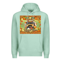 Seafoam fall school bus Premium Hoodie - texasbilliewilder