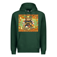 Sports Green fall school bus Premium Hoodie - texasbilliewilder