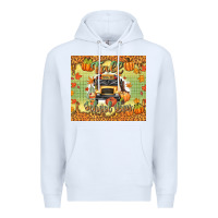 White fall school bus Premium Hoodie - texasbilliewilder
