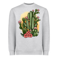 Heather Grey cactus Heavyweight Sweatshirt - JahusDesignShop