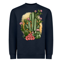 Navy cactus Heavyweight Sweatshirt - JahusDesignShop