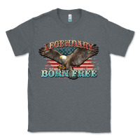 Charcoal Heather legendary born free eagle Classic Tee - NancyCooperArtShop
