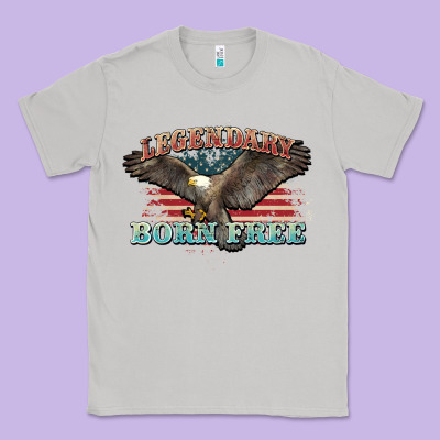 Legendary Born Free Eagle Classic Tee Designed By Nancycooperartshop