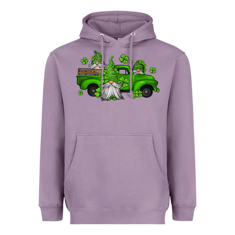 St Patrick's Gnomes Farm Truck Heavyweight Hoodie by Jasminsmagicworld | Teevron