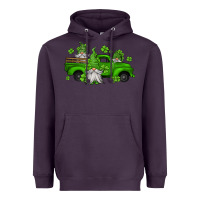 Plum st patrick's gnomes farm truck Heavyweight Hoodie - Jasminsmagicworld