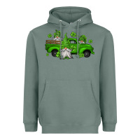 Sage st patrick's gnomes farm truck Heavyweight Hoodie - Jasminsmagicworld