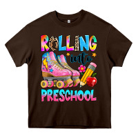 Chocolate Brown rolling into preschool grade Heavy Core Tee - texasbilliewilder