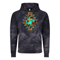 Cloud Black aztec leopard turquoise sunflower Vintage Hoodie - JahusDesignShop