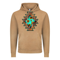Vintage Camel aztec leopard turquoise sunflower Vintage Hoodie - JahusDesignShop