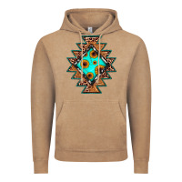 Vintage Coffee aztec leopard turquoise sunflower Vintage Hoodie - JahusDesignShop