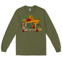 Army Green fiesta squad Long Sleeve Tee - JahusDesignShop