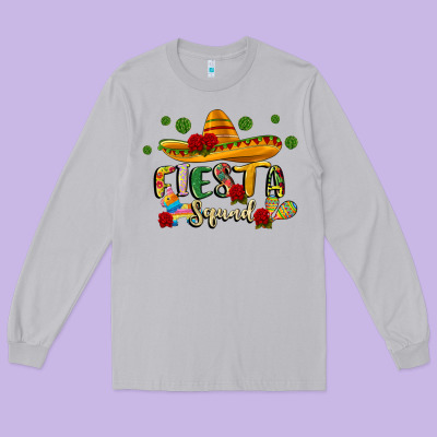 Fiesta Squad Long Sleeve Tee Designed By Jahusdesignshop