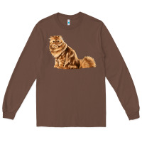 Chestnut Persian Cat Long Sleeve Tee - LillyAllenDesigns