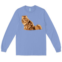 Colony Blue Persian Cat Long Sleeve Tee - LillyAllenDesigns
