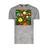 Cloud Rock physical education class seamless pattern Vintage Tee - BundleAndBundleShop