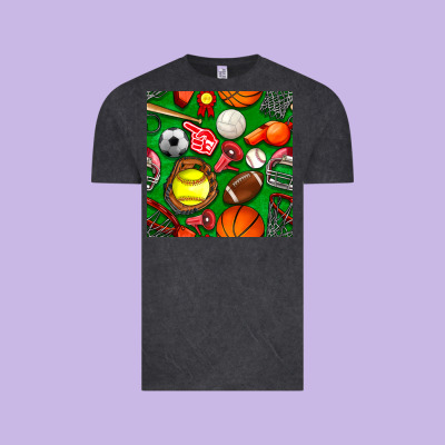 Physical Education Class Seamless Pattern Vintage Tee Designed By Bundleandbundleshop