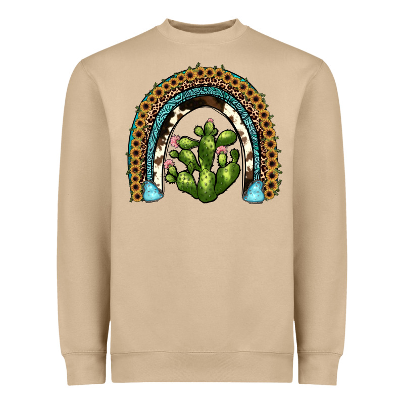 Cactus Rainbow Heavyweight Sweatshirt by JahusDesignShop | Teevron