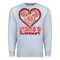 Heather Grey mamas sweetheart baby pig Premium Sweatshirt - RanaPortraitStore
