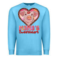 Ocean Blue mamas sweetheart baby pig Premium Sweatshirt - RanaPortraitStore