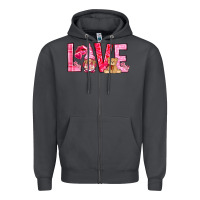 Smoke love with gnome Zipper Hoodie - NancyCooperArtShop