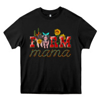 Black farm mama with pigs Heavy Core Tee - Artiststas