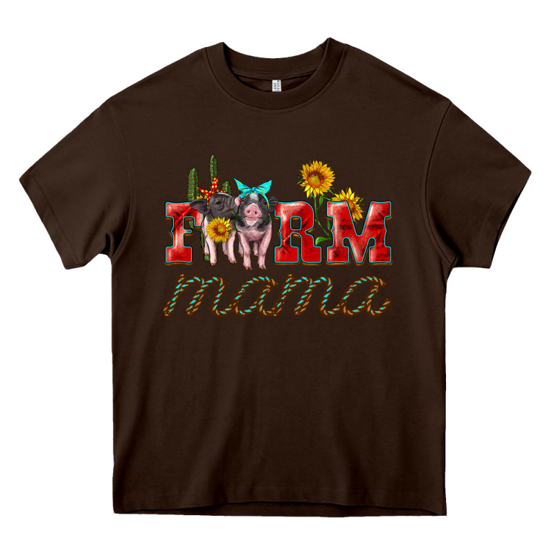 Farm Mama With Pigs Heavy Core Tee by Artiststas | Teevron