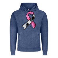 Vintage Denim breast cancer sport ribbons Vintage Hoodie - AdoDesignShop
