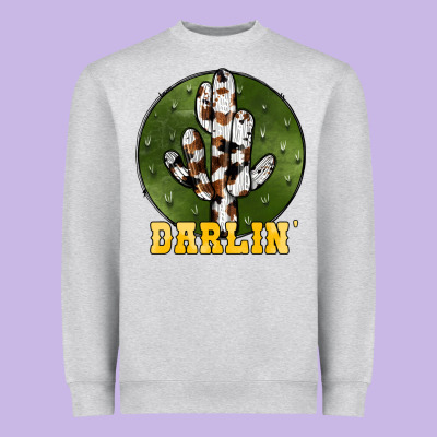 Cowhide Darlin Heavyweight Sweatshirt Designed By Jahusdesignshop