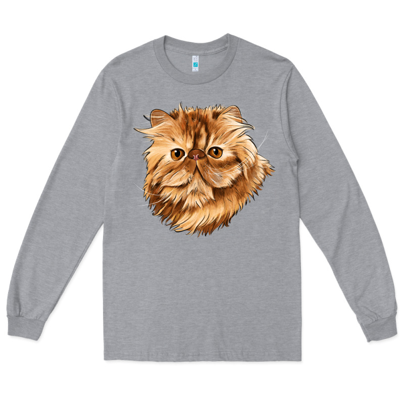 Persian Cat Face Long Sleeve Tee by LillyAllenDesigns | Teevron