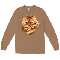 Toasted Coconut Persian Cat Face Long Sleeve Tee - LillyAllenDesigns