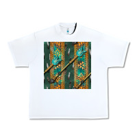White aztec and arrow Urban Heavy Tee - BundleAndBundleShop